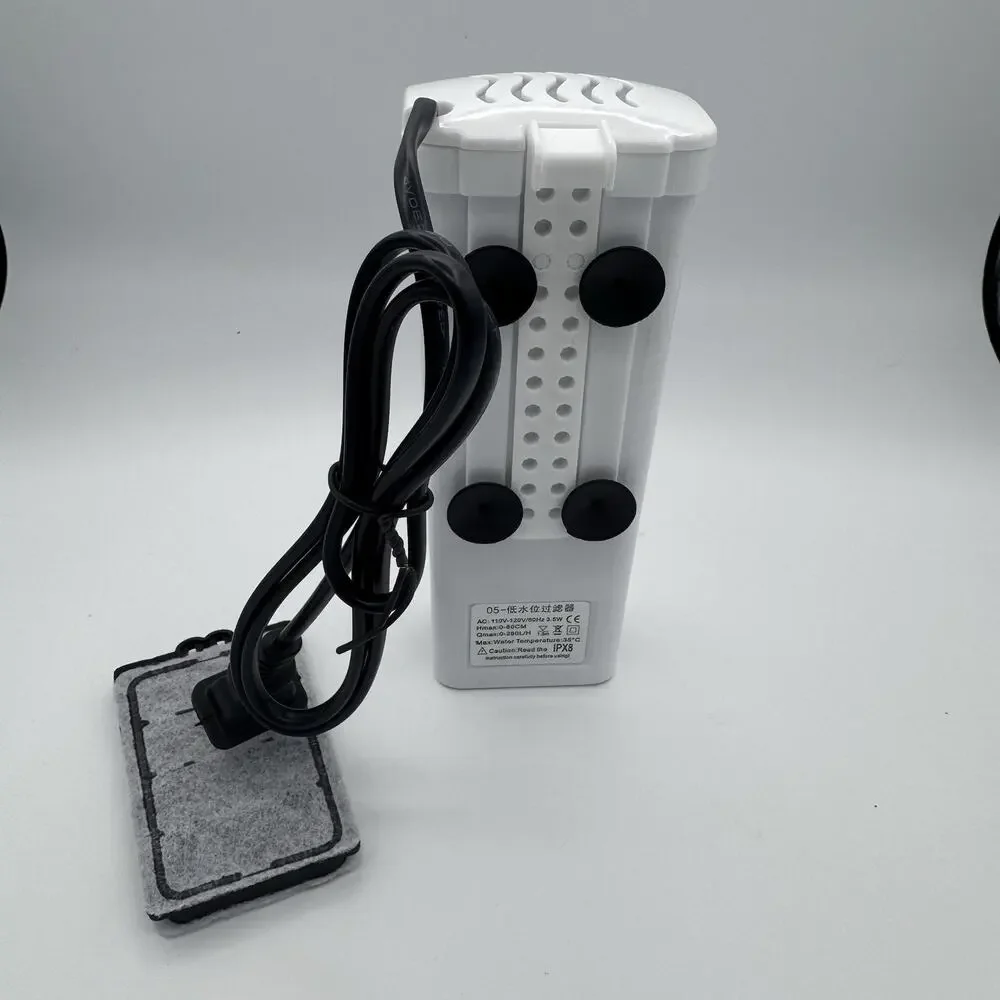 Aquarium Filter(3.5W), Fish Tank Filter, Turtle Tank Filter, Low-Water Filter